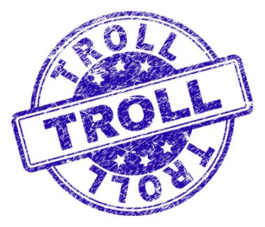 Dokulu Troll damga mühür çizik