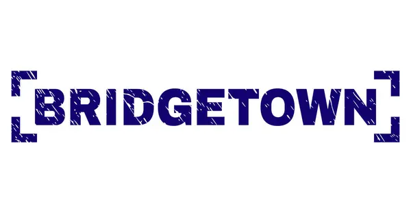 Grunge texturou Bridgetown destička mezi rohy — Stockový vektor