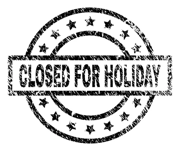 Dokulu grunge tatil için kapalı damga mühür