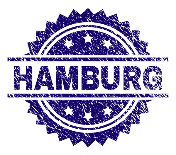 Grunge texturierte Hamburger Briefmarke — Stockvektor