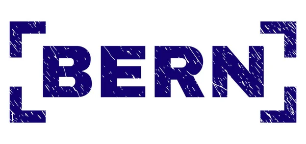 Sello de sello BERN texturizado Grunge entre esquinas — Archivo Imágenes Vectoriales