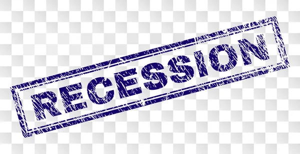 Poškrábaný recese obdélník razítko — Stockový vektor