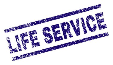 Grunge hayat hizmet damga mühür dokulu