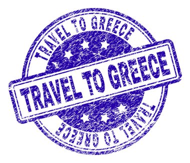 Yunanistan damga mühür çizilmiş dokulu seyahat