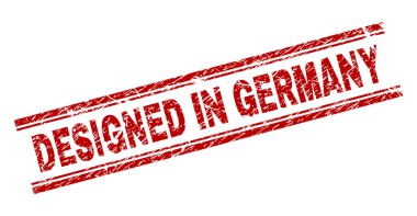 Grunge dokulu tasarlanmış Almanya damga mühür