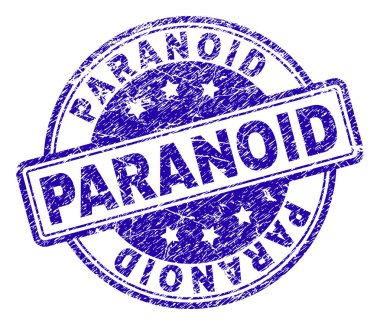 Grunge paranoyak damga mühür dokulu