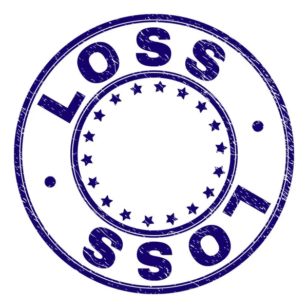 Grunge kaybı yuvarlak damga mühür dokulu