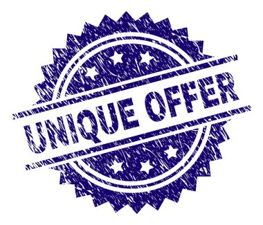 Dokulu benzersiz teklif damga mühür çizik