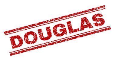Grunge Douglas damga mühür dokulu