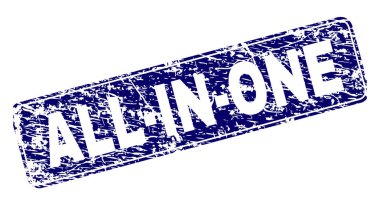 Grunge tüm-içinde-bir yuvarlatılmış dikdörtgen damga çerçeveli