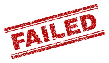 Dokulu başarısız damga mühür çizik