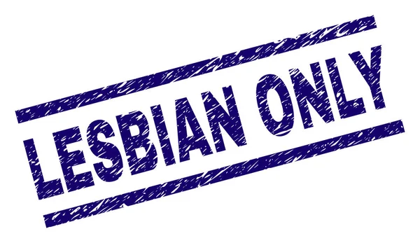 Sello de sello de sello solo LESBIAN texturizado rayado — Vector de stock