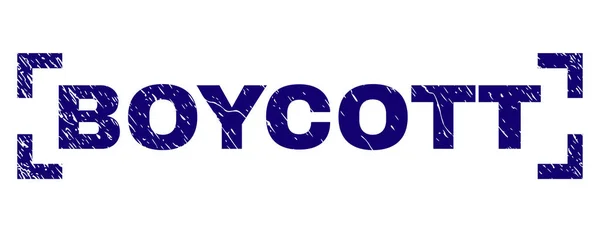 Печать BOYCOTT внутри углов — стоковый вектор