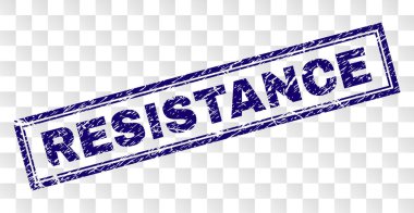 Grunge direnç dikdörtgen damgası