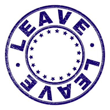 Grunge bırak damga mühür yuvarlak dokulu