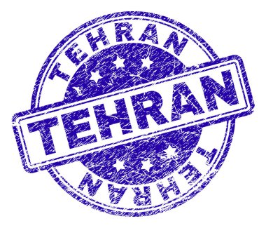 Dokulu Tehran damga mühür çizik