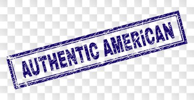 Grunge otantik Amerikan dikdörtgen damgası