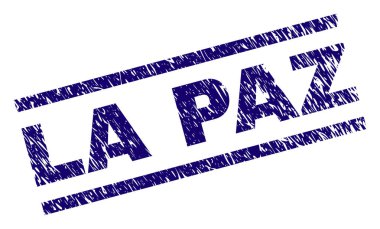 La Paz damga mühür grunge dokulu