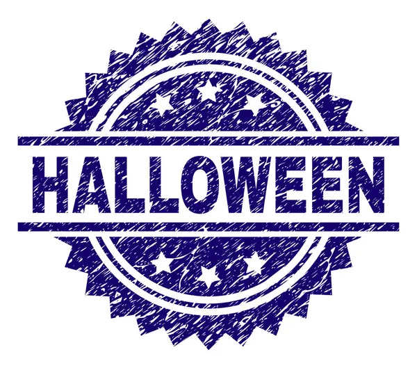 Repad texturerat Halloween stämpel tätning — Stock vektor