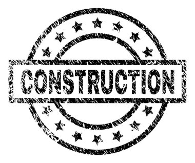 Grunge inşaat damga mühür dokulu