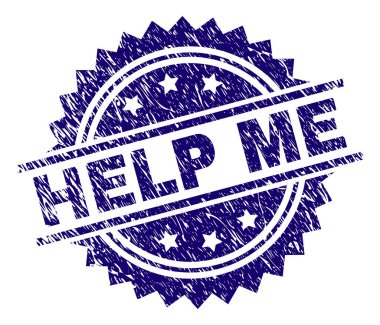 Dokulu grunge yardım etmek beni damga mühür