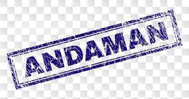 Çizik Andaman dikdörtgen damgası