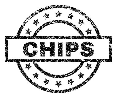 Çizik dokulu cips damga mühür