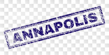 Çizik Annapolis dikdörtgen damgası