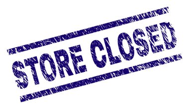 Çizik dokulu dükkan kapalı damga mühür