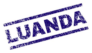 Dokulu Luanda damga mühür çizik