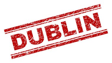 Dokulu Dublin damga mühür çizik