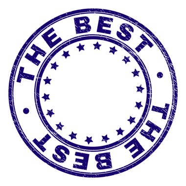 Grunge en iyi yuvarlak damga mühür dokulu