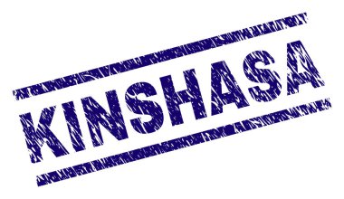 Dokulu Kinshasa damga mühür çizik