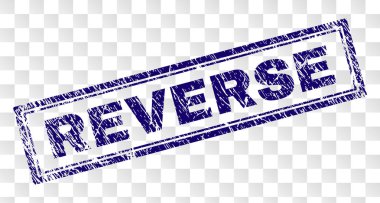 Çizik ters dikdörtgen damgası