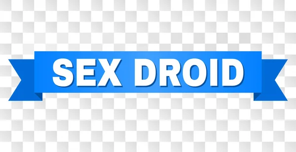 Kaset Biru dengan Judul DROID SEX - Stok Vektor