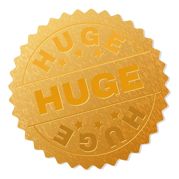 Sello de premio Gold HUGE — Vector de stock