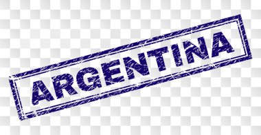 Grunge Arjantin dikdörtgen damgası