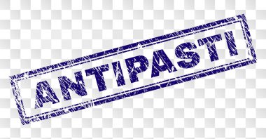 Grunge Antipasti dikdörtgen damgası