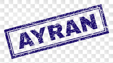 Grunge Ayran dikdörtgen damgası