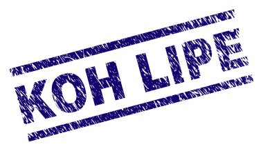 Grunge Koh Lipe damga mühür dokulu