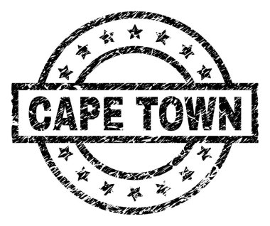 Dokulu Cape Town damga mühür çizik