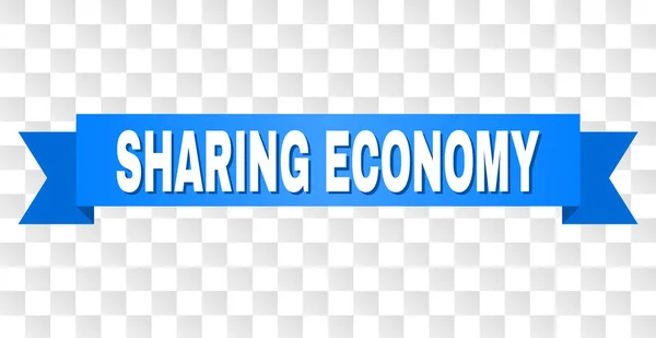 Blue Tape with SHARING ECONOMY Titolo — Vettoriale Stock