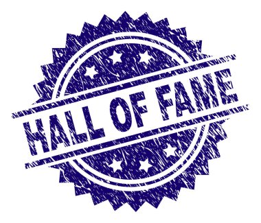 Dokulu Hall Of Fame damga mühür çizik