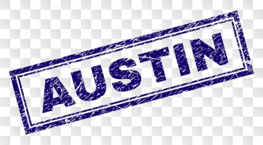 Çizik Austin Rectangle damgası