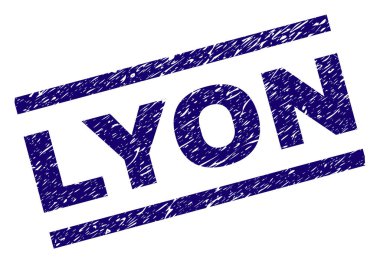 Dokulu Lyon damga mühür çizik