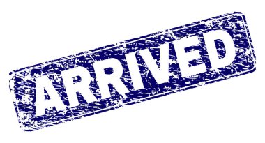 Grunge çerçeveli yuvarlatılmış dikdörtgen pul geldi