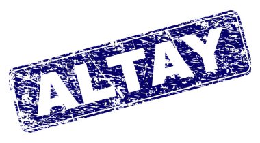 Yuvarlatılmış dikdörtgen damga çizilmiş Altay çerçeveli