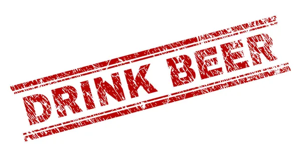 Grunge içki bira damga mühür dokulu