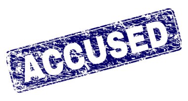 Yuvarlatılmış dikdörtgen damga grunge sanık çerçeveli