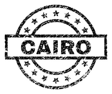 Dokulu Cairo damga mühür çizik